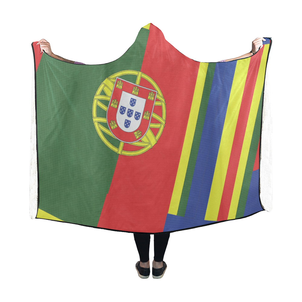 PORTUGAL  ABSTRACT Hooded Blanket 60''x50''
