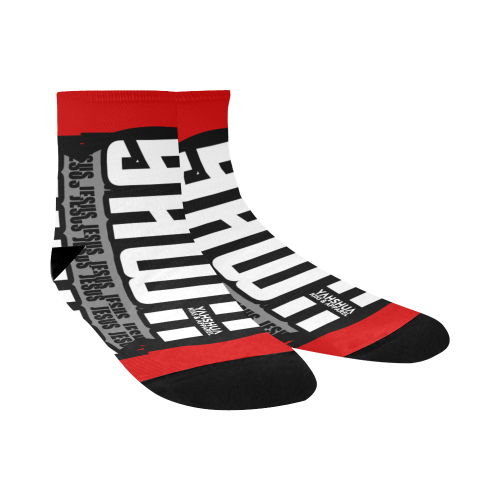 Red Quarter Socks