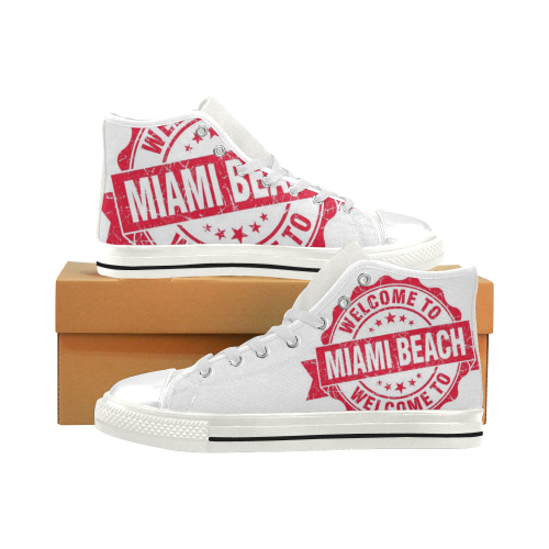 Miami Men’s Classic High Top Canvas Shoes (Model 017)