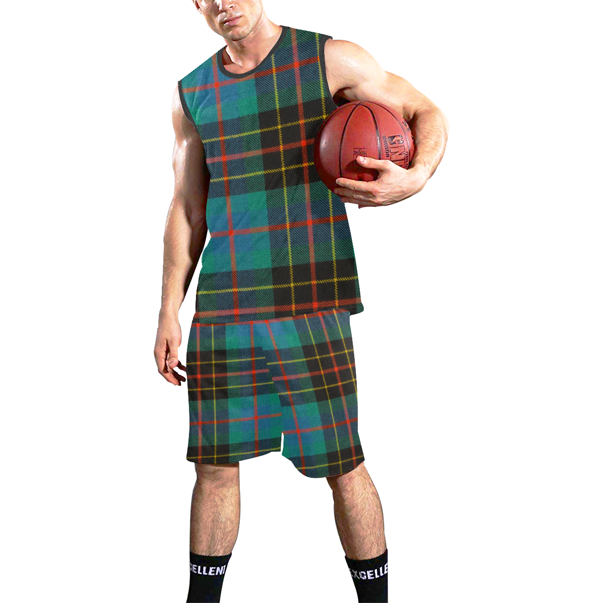 BRODIE HUNTING TARTAN All Over Print Basketball Uniform