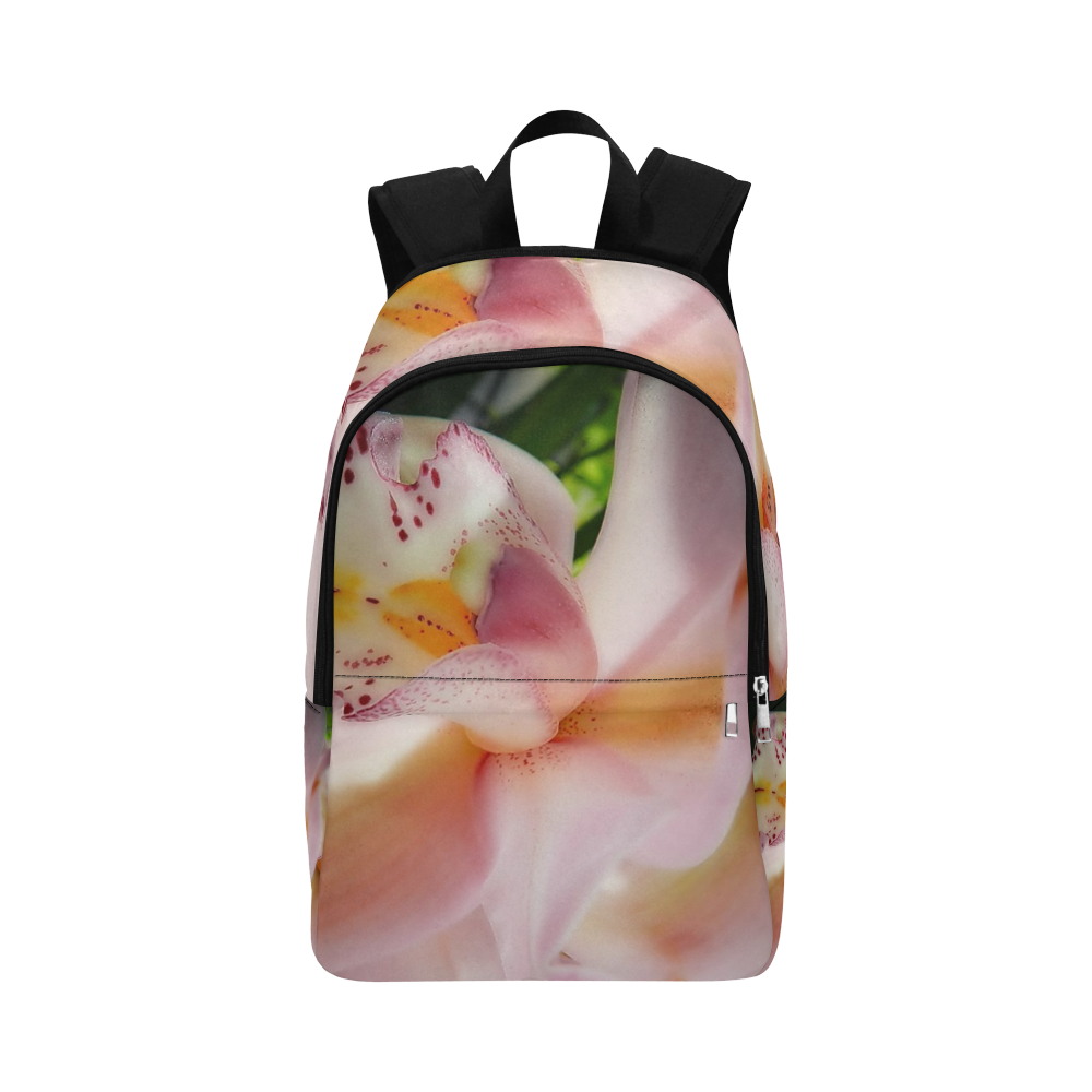 pink orchid Fabric Backpack for Adult (Model 1659)