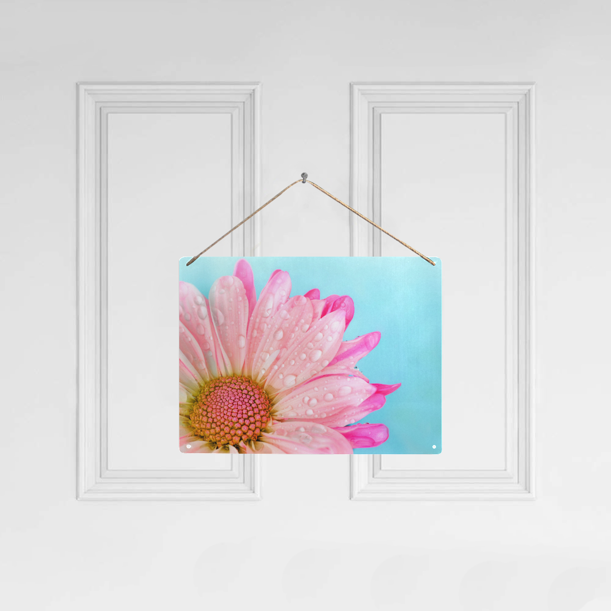 Flower Metal Sign 16"x12"