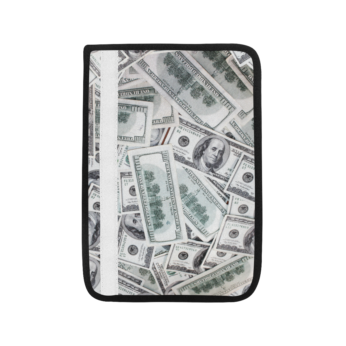 Cash Money / Hundred Dollar Bills Car Seat Belt Cover 7''x10''