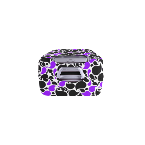 purple black paisley Luggage Cover/Small 18"-21"