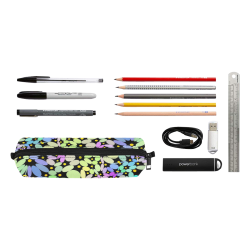 Power Flowers 318A by JamColors Pencil Pouch/Small (Model 1681)
