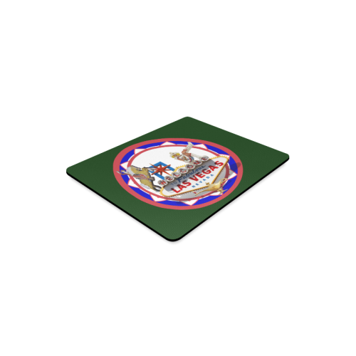 LasVegasIcons Poker Chip - Las Vegas Sign on Green Rectangle Mousepad