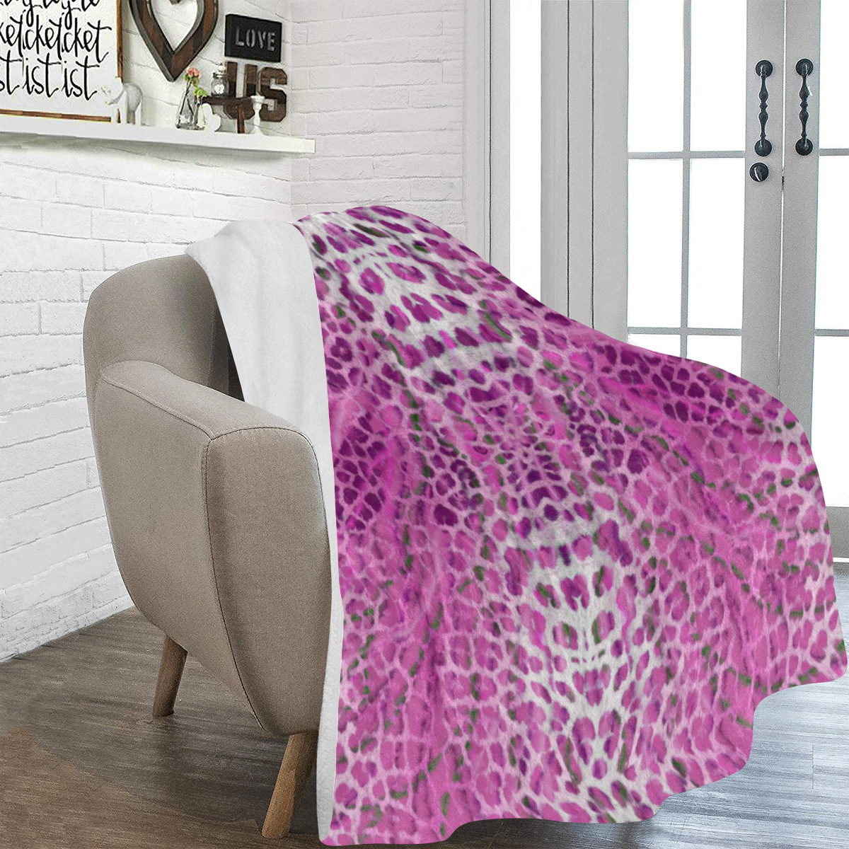 leopard 4 Ultra-Soft Micro Fleece Blanket 60"x80"