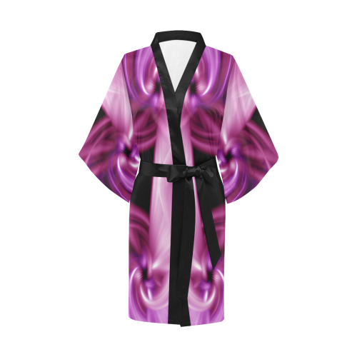 Pink Twist Kimono Robe