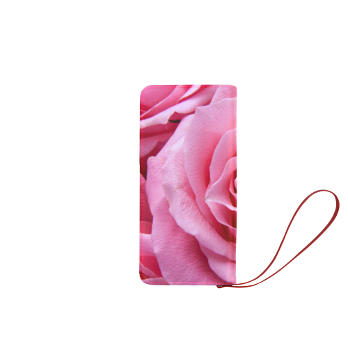 Roses pink Women's Clutch Wallet (Model 1637)