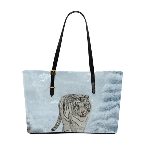 Wonderful siberian tiger Euramerican Tote Bag/Large (Model 1656)