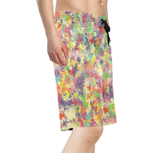 colorful pattern Men's All Over Print Board Shorts (Model L16)