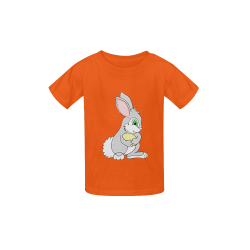 Easter Bunny Orange Kid's  Classic T-shirt (Model T22)