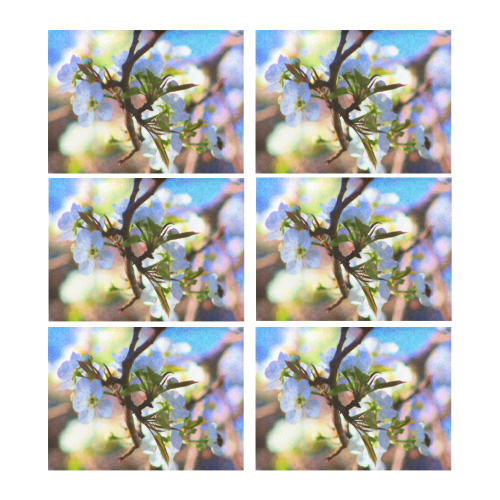 Pear Tree Blossoms Placemat 14’’ x 19’’ (Set of 6)