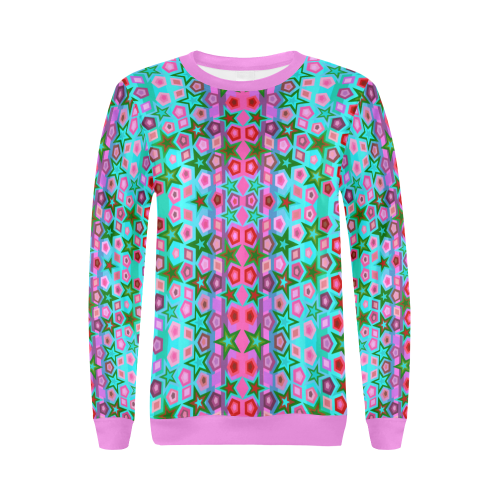 copy All Over Print Crewneck Sweatshirt for Women (Model H18)