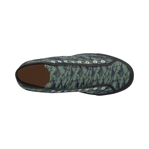Jungle Tiger Stripe Green Camouflage Vancouver H Men's Canvas Shoes/Large (1013-1)