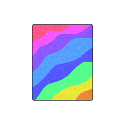 Bold Rainbow Waves Blanket 40"x50"