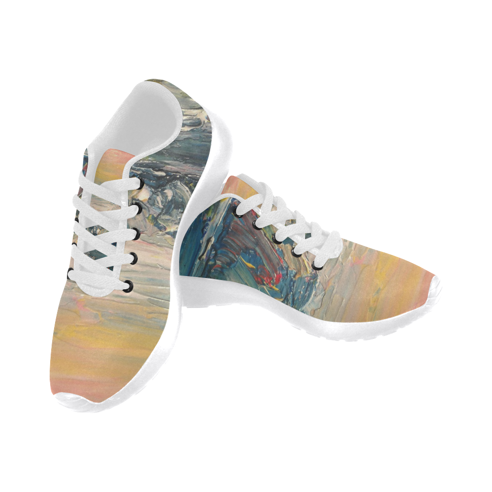 Mountains painting Men’s Running Shoes (Model 020)