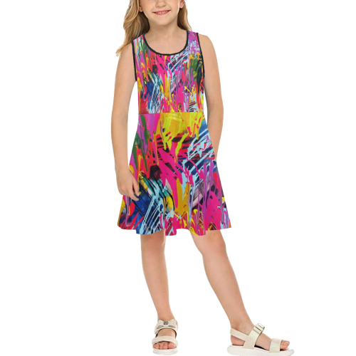 Wondering Girls' Sleeveless Sundress (Model D56)