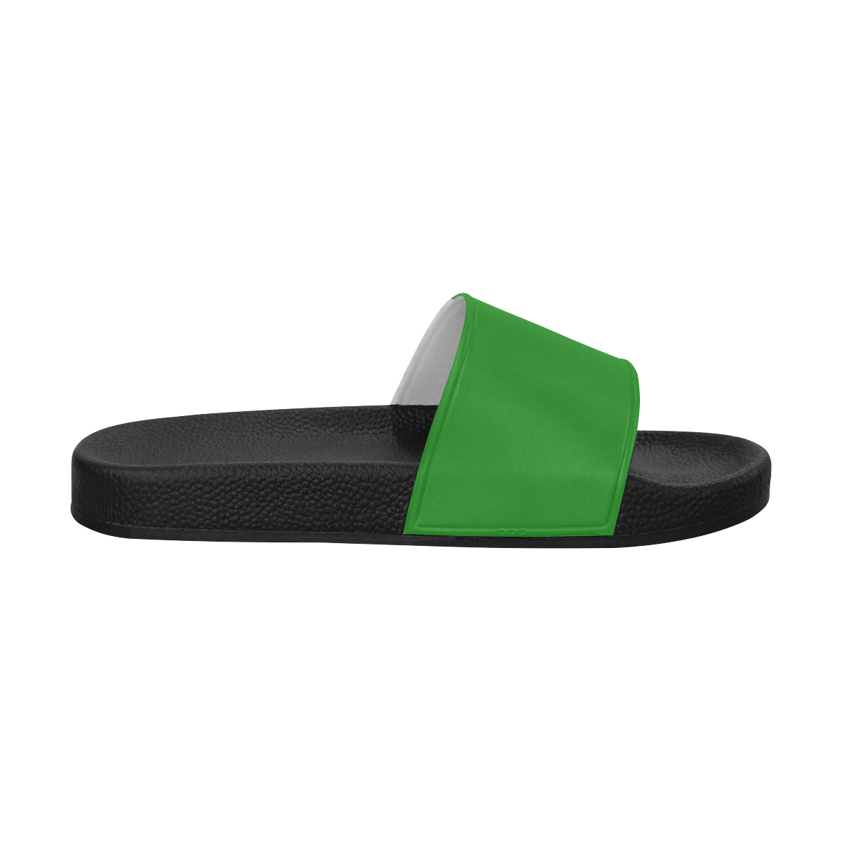 color forest green Men's Slide Sandals (Model 057)