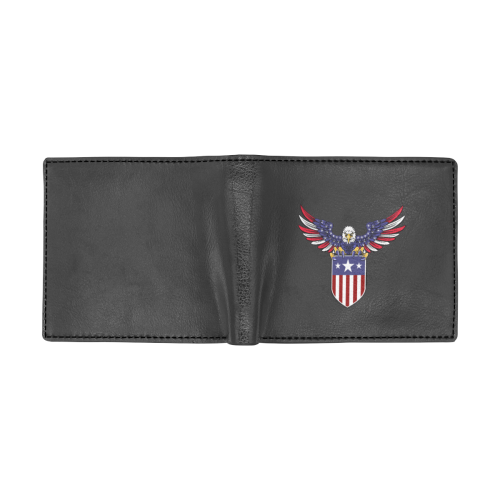 USA eagle Bifold Wallet with Coin Pocket (Model 1706)