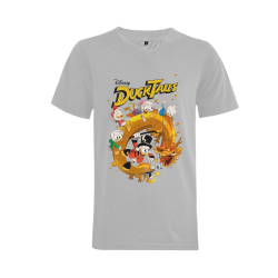 DuckTales Men's V-Neck T-shirt (USA Size) (Model T10)
