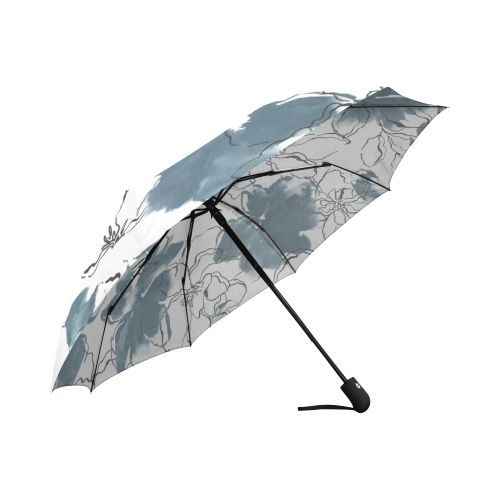 Blue Tropical Umbrella Auto-Foldable Umbrella (Model U04)