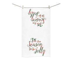 Christmas 'Tis The Season on White Custom Towel 16"x28"