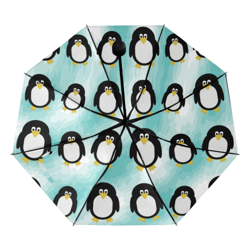 Penguins Anti-UV Foldable Umbrella (Underside Printing) (U07)