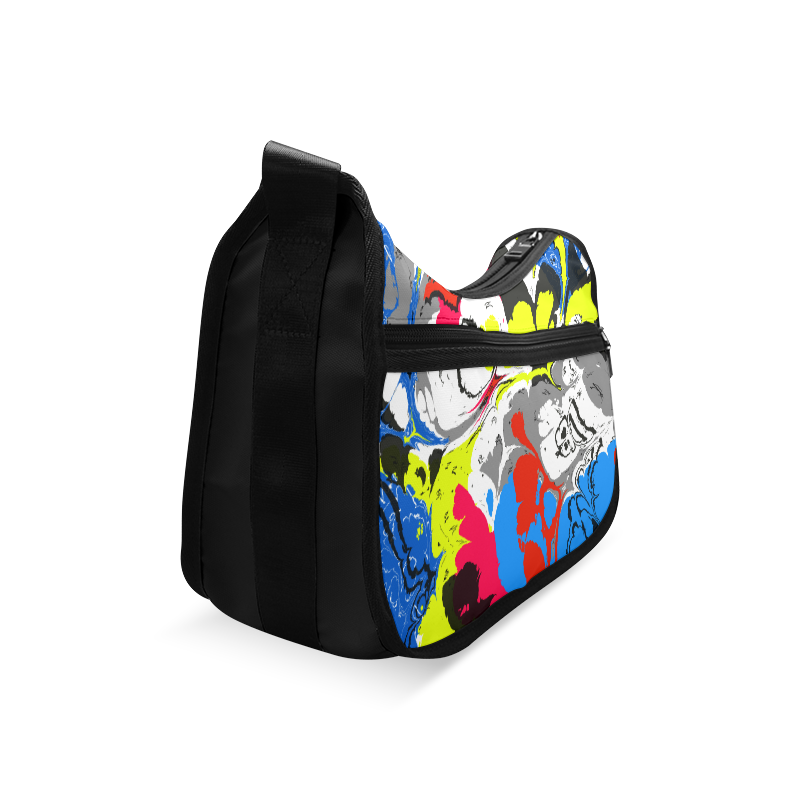 Colorful distorted shapes2 Crossbody Bags (Model 1616)