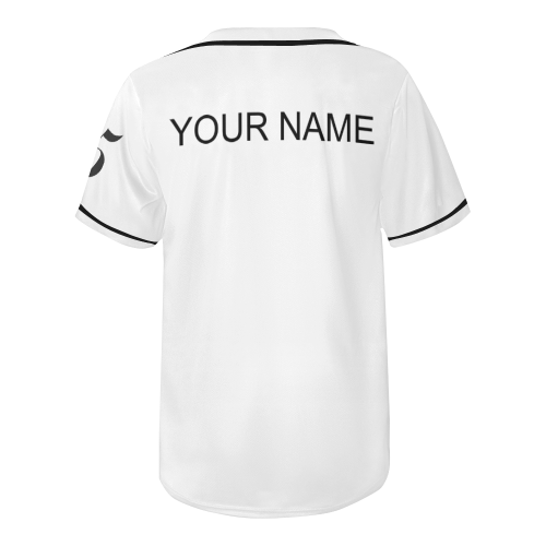 BLLK/WHITE AGNP HOODIE All Over Print Baseball Jersey for Men (Model T50)