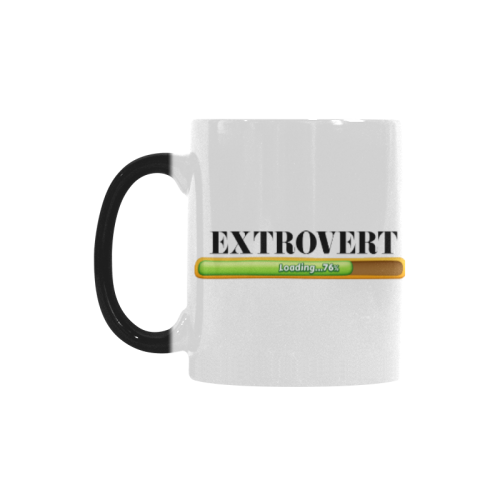 EXTROVERT LOADING Custom Morphing Mug