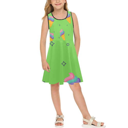 helados Girls' Sleeveless Sundress (Model D56)