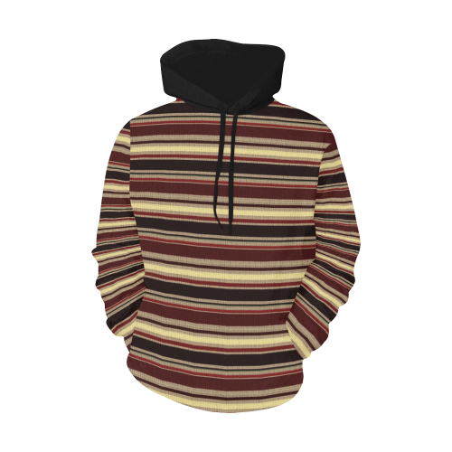 Dark textured stripes All Over Print Hoodie for Men/Large Size (USA Size) (Model H13)