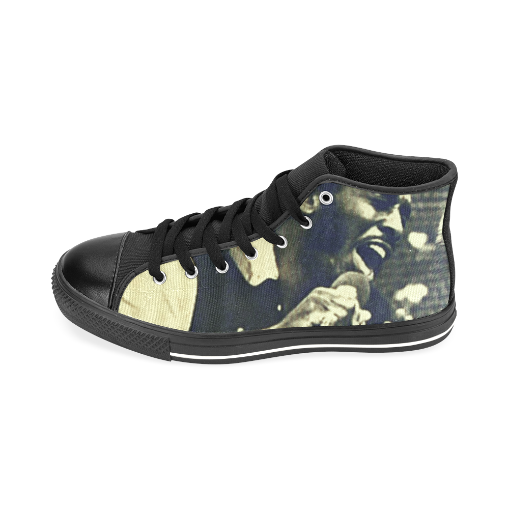William Bell Wattstax Men’s Classic High Top Canvas Shoes /Large Size (Model 017)
