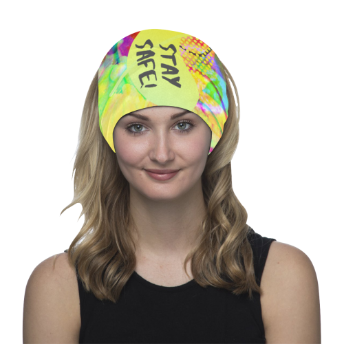 Stay safe - glitch - Summer fun edition Multifunctional Headwear