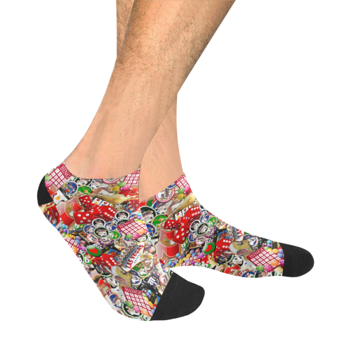 Gamblers Delight - Las Vegas Icons Men's Ankle Socks