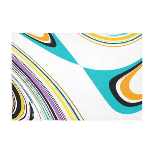 untitledabstract Cotton Linen Tablecloth 60" x 90"
