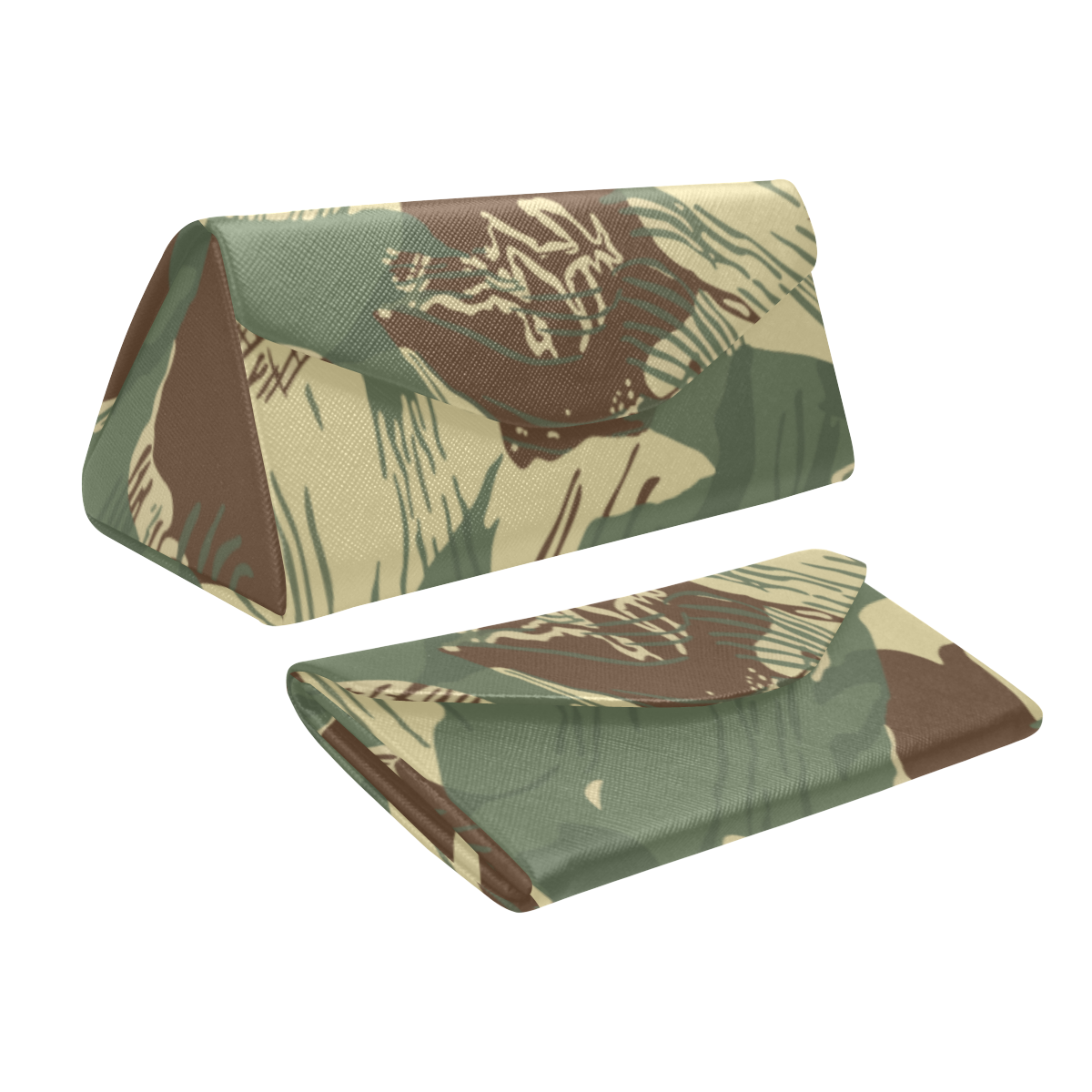 Rhodesian Brushstrokes Camouflage Custom Foldable Glasses Case