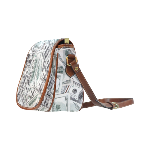Cash Money / Hundred Dollar Bills Saddle Bag/Small (Model 1649) Full Customization