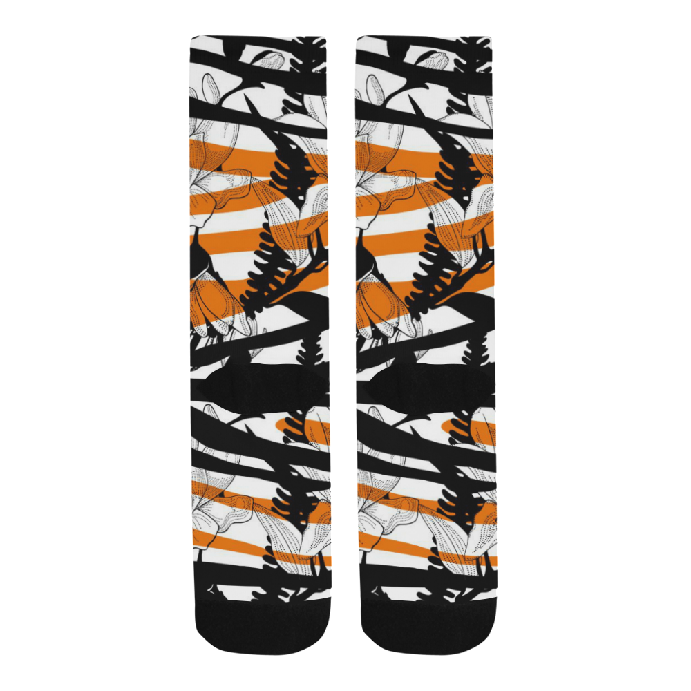 Floral Tiger Print Trouser Socks