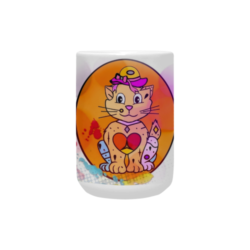 Cat by Popart Lover Custom Ceramic Mug (15OZ)
