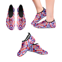 Modern Geometric Pattern Kids' Slip-On Water Shoes (Model 056)