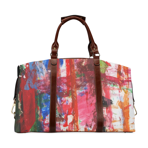 Paint on a white background Classic Travel Bag (Model 1643) Remake