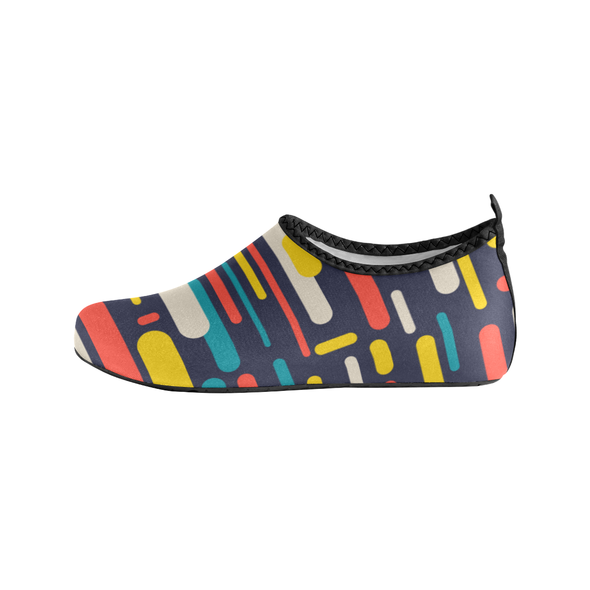 Colorful Rectangles Kids' Slip-On Water Shoes (Model 056)