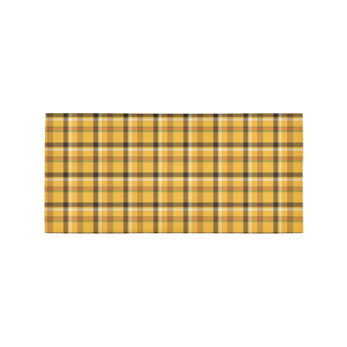 Yellow Tartan (Plaid) Area Rug 7'x3'3''