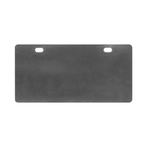 Black White Tiles License Plate