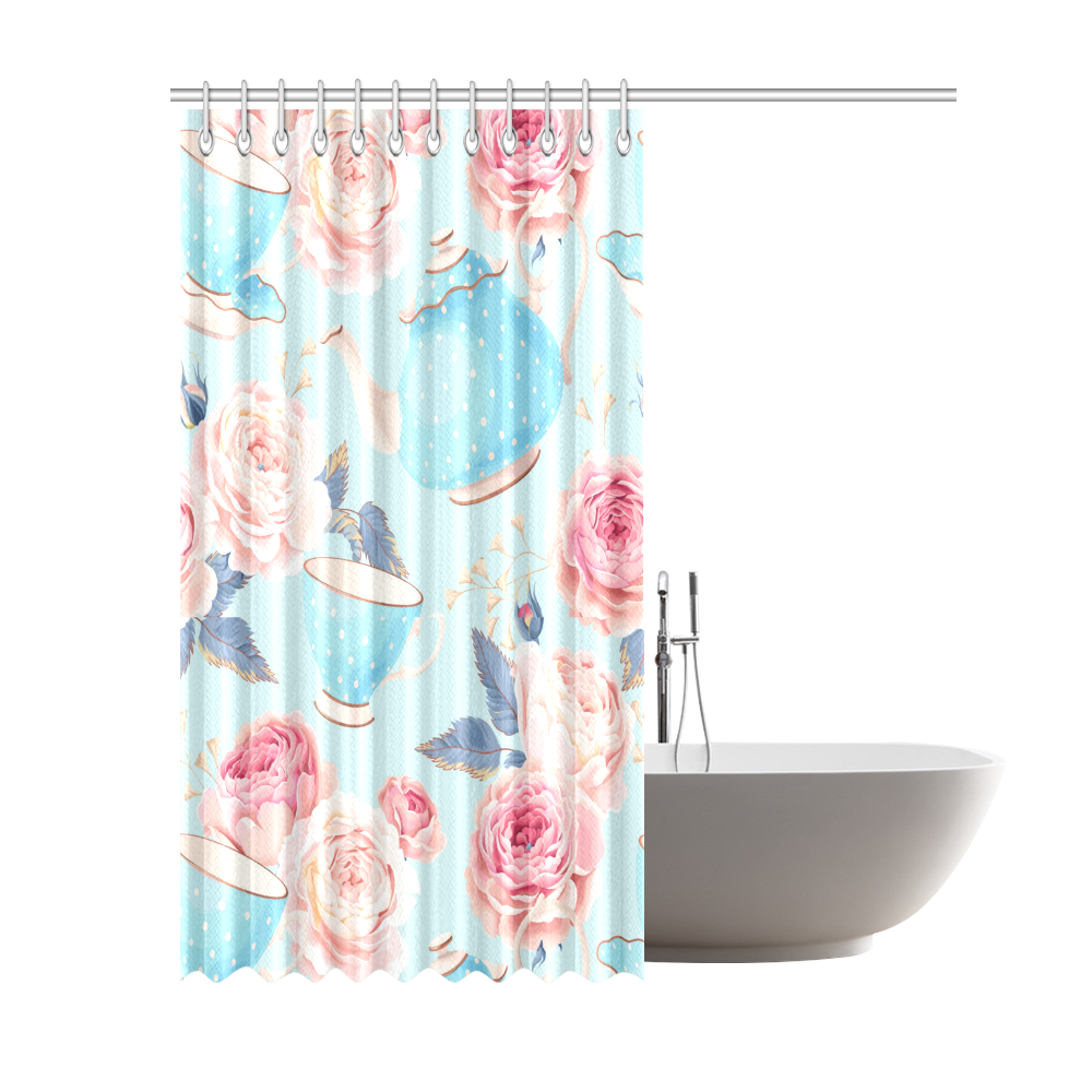 Teapot Shower Curtain 69"x84"