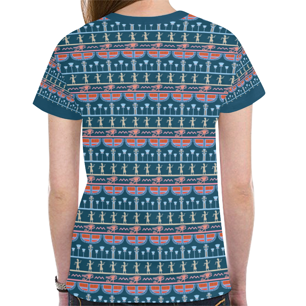 Egyptian Breeze New All Over Print T-shirt for Women (Model T45)