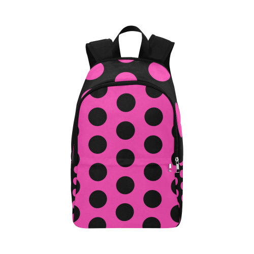 Reverse Colors Polka Dot Pattern Fabric Backpack for Adult (Model 1659)