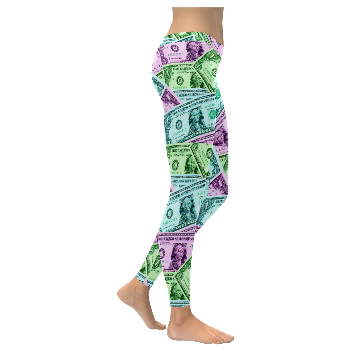 monopoly Women's Low Rise Leggings (Invisible Stitch) (Model L05)
